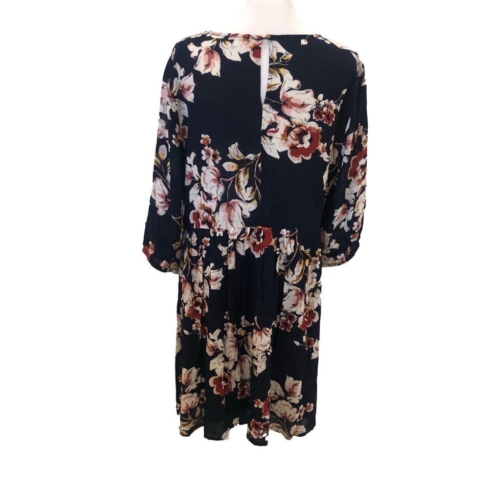 Jodifl Size L peasant baby doll dress. Floral empire balloon sleeve NWT - Picture 3 of 12